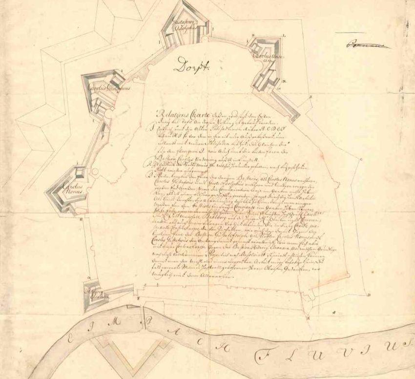 укрепления Тарту в 1696 году